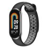 Dvojbarevný silikonový náramek Mi Band 81 Black Grey