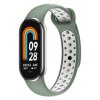 Dvojbarevný silikonový náramek Mi Band 89 Light Green White