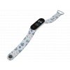 Náhradní náramek Mi band 3/4/5/6/7 Modré lebkyA23 WHT O