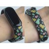 Náhradní náramek Mi band 3/4/5/6 Kočky černý