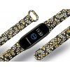 Náhradní náramek Mi band 3/4/5/6 Zlaté listí černý