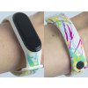Náhradní náramek Mi band 3/4/5/6 Cákance barev bílý