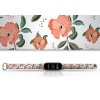 Náhradní náramek Mi band 3/4/5/6/7  Červená květinaNáhradní náramek Mi band 3/4/5/6  Červená květina bílý