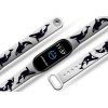 Náhradní náramek Mi band 3/4/5/6 Kosatky bílý
