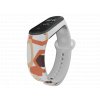 Náhradní náramek Mi band 3/4/5/6 Obrysy kamenů bílý