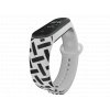 Náhradní náramek Mi band 3/4/5/6 Křížový vzor bílý