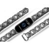 Náhradní náramek Mi band 3/4/5/6 Tajemné půlkruhy bílý