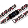 Náhradní náramek Mi band 3/4/5/6 Okřídlená srdíčka černý