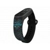 Náhradní náramek Mi band 3/4/5/6 Valentýn z kytic černý