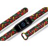 Náhradní náramek Mi band 3/4/5/6 Papričky černý