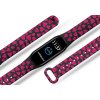 Náhradní náramek Mi band 3/4/5/6 Růžová srdíčka černý
