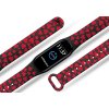 Náhradní náramek Mi band 3/4/5/6 Červená srdíčka černý