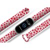 Náhradní náramek Mi band 3/4/5/6 Červená srdíčka bílý