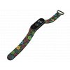 Náhradní náramek Mi band 3/4/5/6/7 Barevné květinyNáhradní náramek Mi band 3/4/5/6  Barevné květiny černý