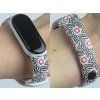 Náhradní náramek Mi band 3/4/5/6 Kružnice bílý