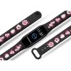 Náhradní náramek Mi band 3/4/5/6 Zamilované obláčky černý