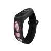 Náhradní náramek Mi band 3/4/5/6 Zamilované obláčky černý