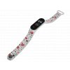 Náhradní náramek Mi band 3/4/5/6 Srdíčka plná hvězd bílý