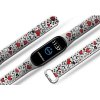 Náhradní náramek Mi band 3/4/5/6 Srdíčka plná hvězd bílý