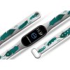 Náhradní náramek Mi band 3/4/5/6 Peří zelené bílý