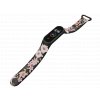 Náhradní náramek Mi band 3/4/5/6 Růžová louka černý