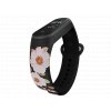 Náhradní náramek Mi band 3/4/5/6 Růžová louka černý