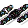 Apple watch řemínek Barevné pacičky černý