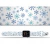 Apple watch řemínek Vločky bílý
