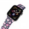 Apple watch řemínek Růžová a modrá srdíčkaV04 MOD Apple watch řemínek Růžová a modrá srdíčka