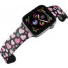Apple watch řemínek Růžová a modrá srdíčka černý