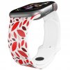 Apple watch řemínek Červené listyApple watch Apple watch řemínek Červené listyČervené listy bílý
