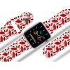 Apple watch řemínek Červené listyApple watch Apple watch řemínek Červené listyČervené listy bílý
