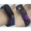 Náhradní náramek Mi band 3/4/5/6 Planetky černý