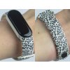 Náhradní náramek Mi band 3/4/5/6 Levhartí srst bílý