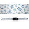 Náhradní náramek Mi band 3/4/5/6 Vločky bílý
