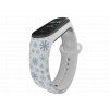 Náhradní náramek Mi band 3/4/5/6 Vločky bílý