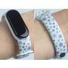 Náhradní náramek Mi band 3/4/5/6 Vločky bílý