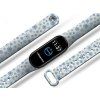 Náhradní náramek Mi band 3/4/5/6 Vločky bílý