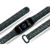 Náhradní náramek Mi band 3/4/5/6 Zelená bršlice černý