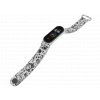 Náhradní náramek Mi band 3/4/5/6 Černobílá kuřátka bílý