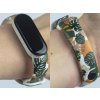 Náhradní náramek Mi band 3/4/5/6 Monstera bílý