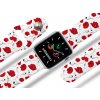 Apple watch řemínek Vlčí máky bílý