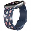 Apple watch řemínek Vajíčka a kytičky modrý