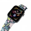 Apple watch řemínek Květy a větvičky modrý