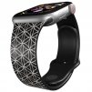 Apple watch řemínek Geometrie šedá černý