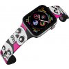Apple watch řemínek Lebky růžové černý