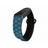 Náhradní náramek Mi band 3/4/5/6 Geometrie modrá černý