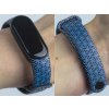 Náhradní náramek Mi band 3/4/5/6 Geometrie modrá černý