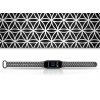 Náhradní náramek Mi band 3/4/5/6 Geometrie bílá černý
