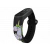Náhradní náramek Mi band 3/4/5/6 Jednorožec černý